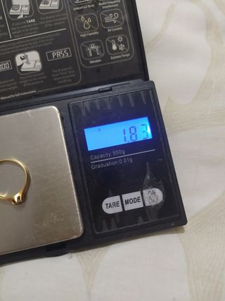 Anillo solitario oro 18k 