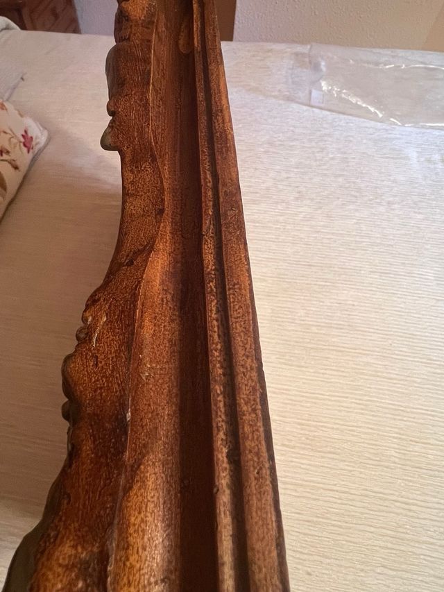 Espejo antiguo madera tallada