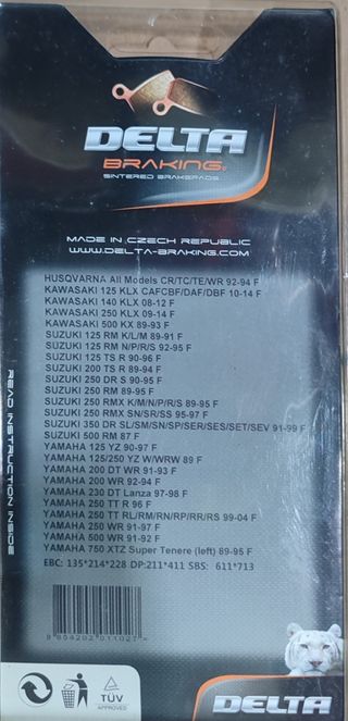 Pastilhas Husqvarna Kawasaki Suzuki Yama