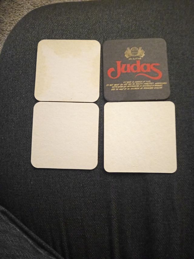 4 posavasos cerveza Judas