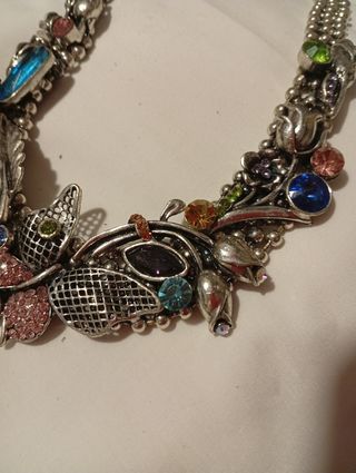 Collar Zara multicolor plata