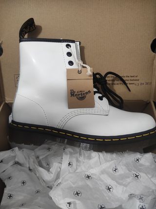 Botas Dr Martins Blancas Mujer
