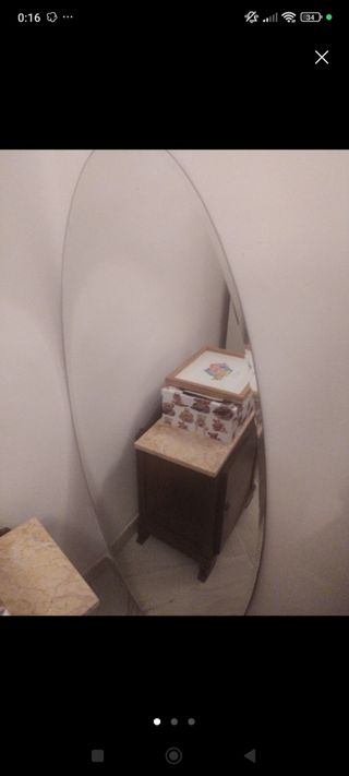 Espejo ovalado Ikea grande