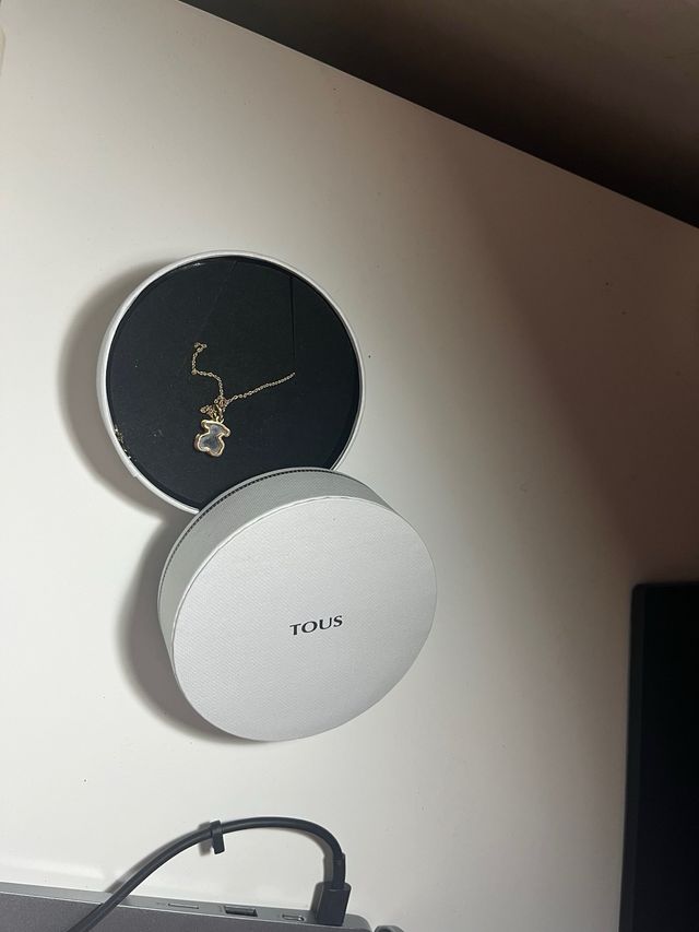 Collar Tous oso | dorado, osito transparente