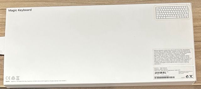 Caja Teclado Magic Keyboard Apple Blanco