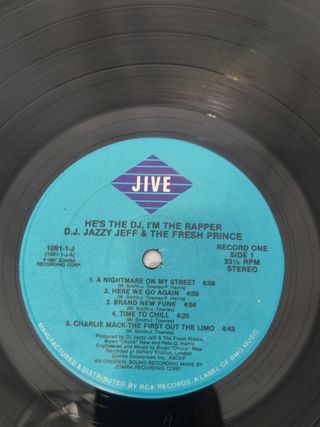 Vinilo DJ Jazzy Jeff - He's the DJ, I'm the Rapper