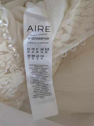 Vestido novia AIRE BARCELONA