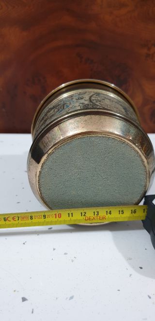 Caja lata guarda tabaco tabaquera vintage