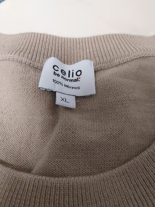 Jersey Celio beige talla 20