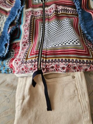 Conjunto Zara vaquero y kimono talla 34 