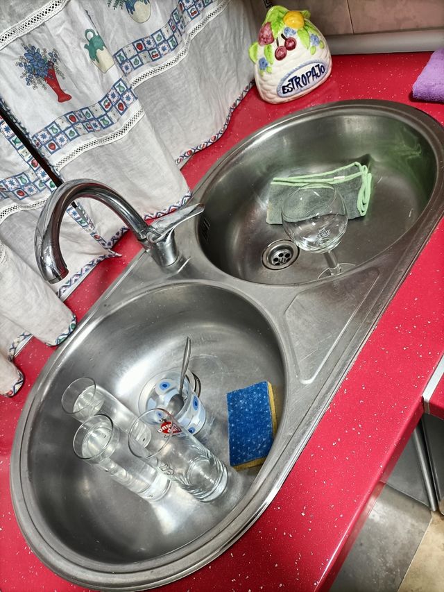 Fregadero doble acero inoxidable