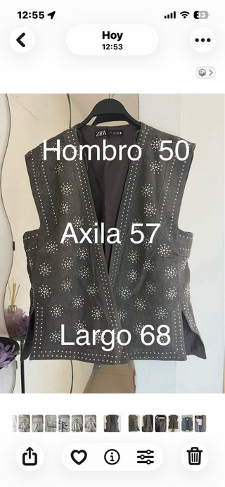 Chaleco Zara con tachas - Coleccion ZW
