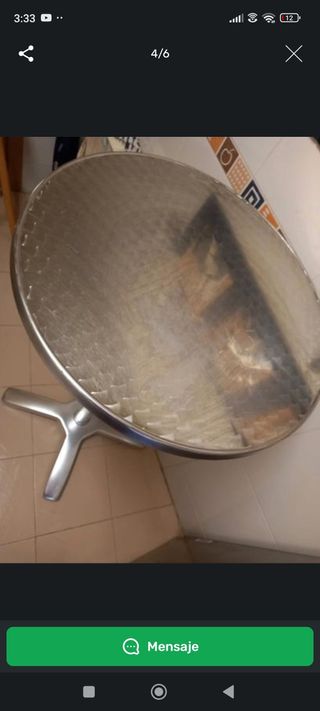 Mesa Alta Míchigan Inox Y Aluminio Indus