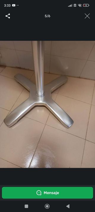 Mesa Alta Míchigan Inox Y Aluminio Indus