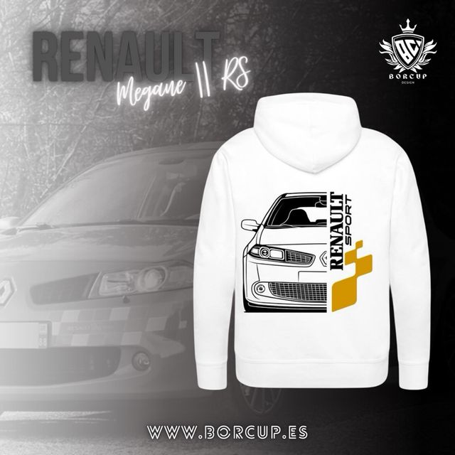 Sudadera Renault Megane 2 RS blanca