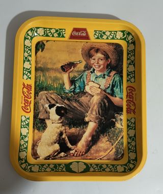 Tris vassoi vintage Coca Cola da collezione 