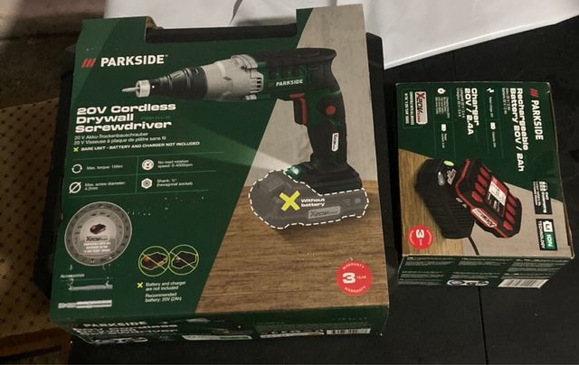 Atornillador pladur completo parkside