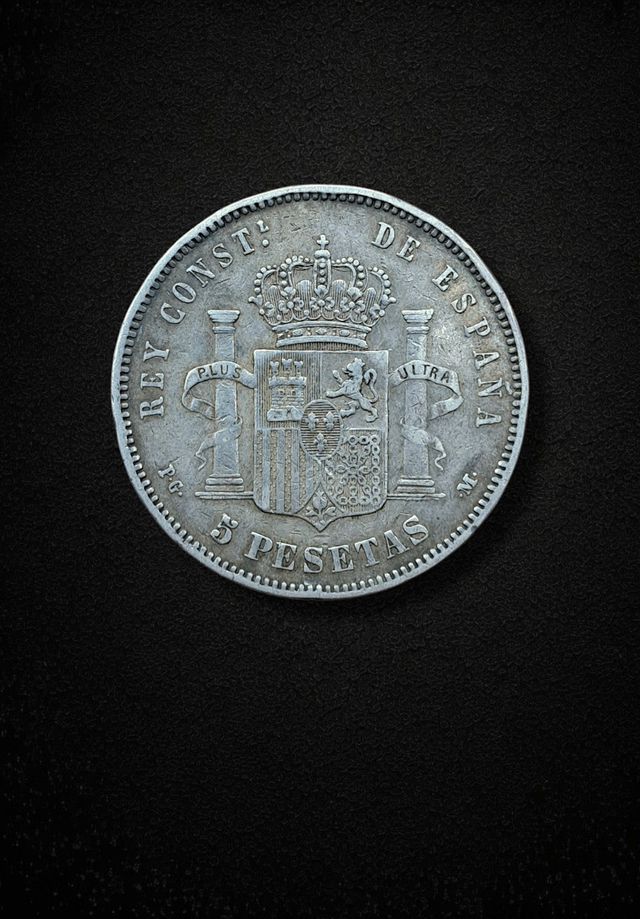 Alfonso XIII: 5 Pesetas de 1891 - Plata