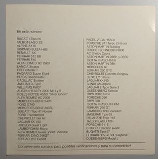 Fichas de coches: Autos de colección