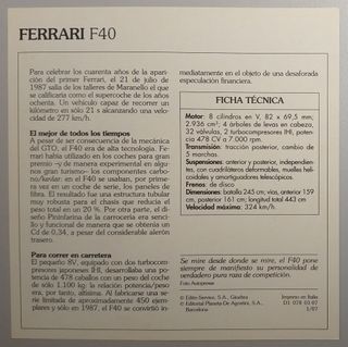 Fichas de coches: Autos de colección