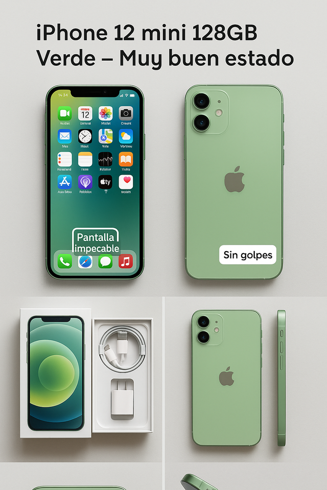 iPhone 12 mini 128GB Verde – Muy buen estado