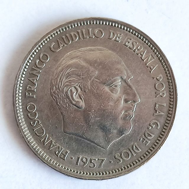 F33 Moneda 25 pesetas Franco 1957-64 MBC