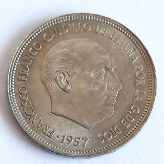 F35 Moneda 25 pesetas Franco 1957-66 SC