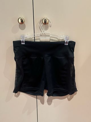 Shorts deportivos negros - malla
