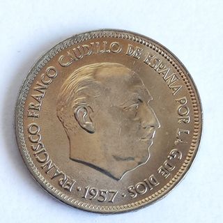 F37 Moneda 25 pesetas Franco 1957-69 SC