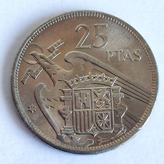 F39 Moneda 25 pesetas Franco 1957-70 SC