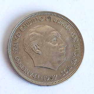 F40 Moneda 25 pesetas Franco 1957-74 EBC