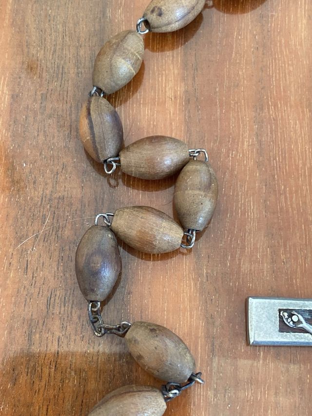 Rosario legno d'ulivo antico