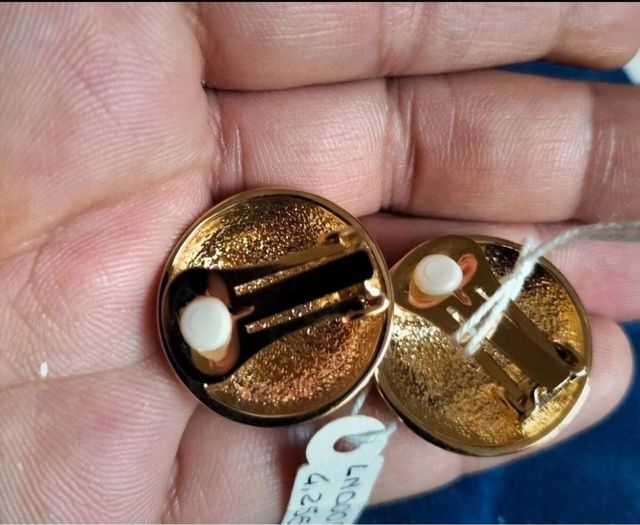 Conjunto chapado en oro | Collar y pendientes