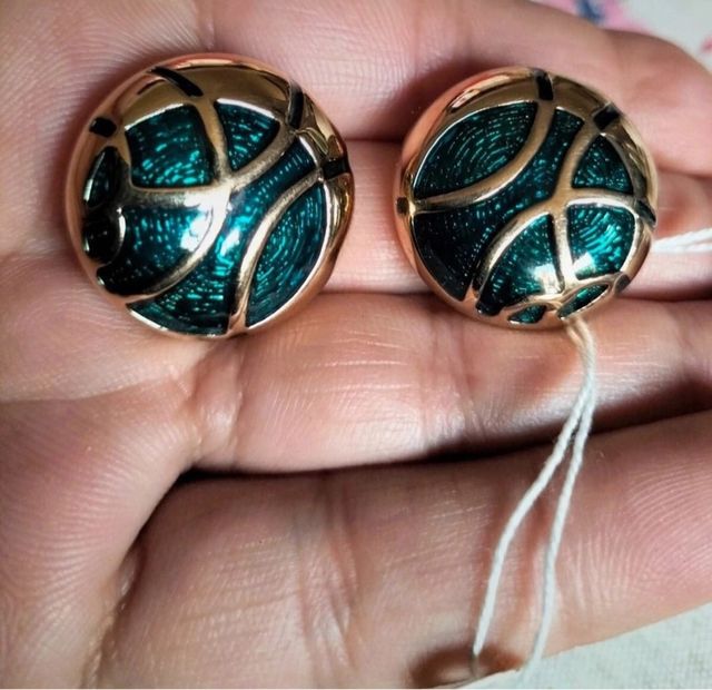 Conjunto chapado en oro | Collar y pendientes