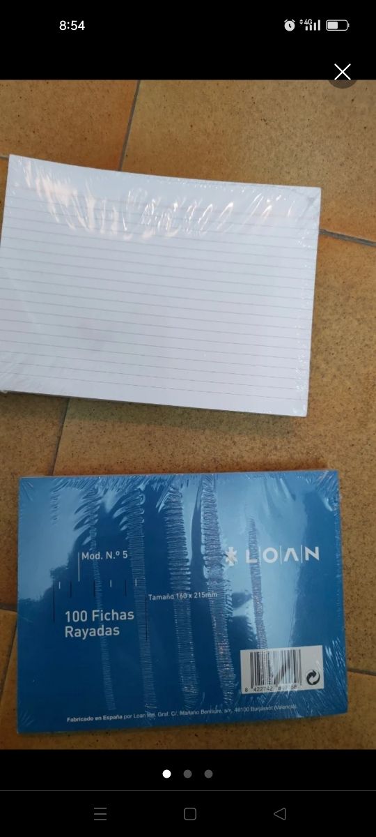 Fichas rayadas Loan 2 paquetes 100 nuevo