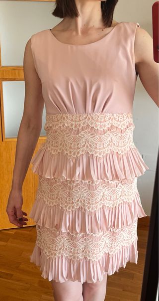 Vestido fiesta rosa
