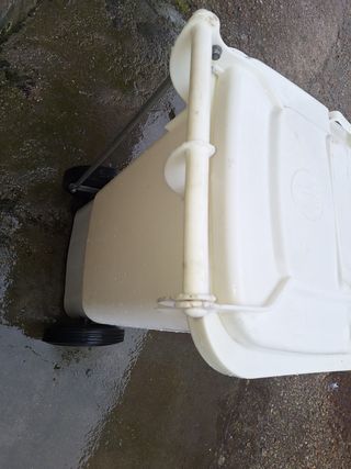 Cubo basura blanco 60L - Pedal