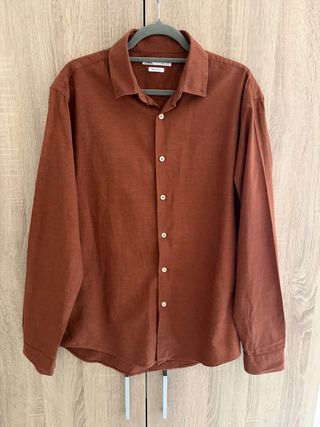 Camisa marrón Zara - Talla L