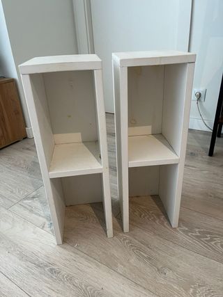 Mesillas madera blanca estrechas