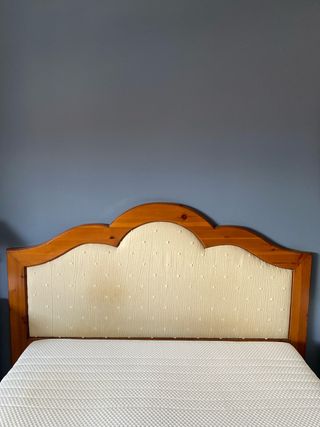Cabecero cama madera - beige