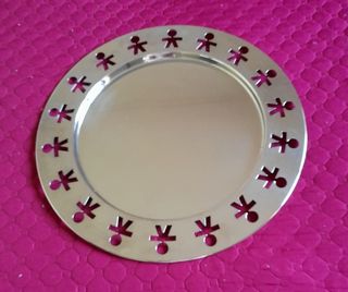 Alessi Girotondo vassoio rotondo acciaio inox