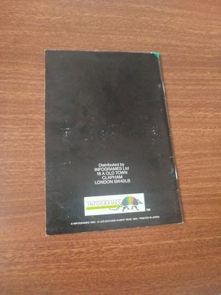 Manual juego Asterix Super Nintendo