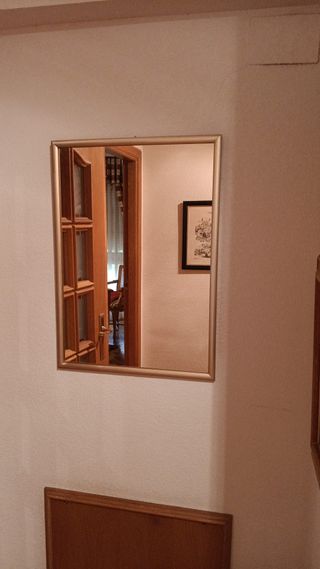 Espejo pared 50x70 dorado