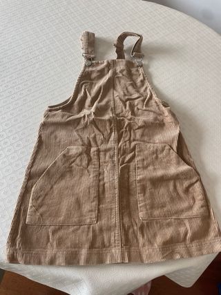 Vestido peto pana Bershka XS beige