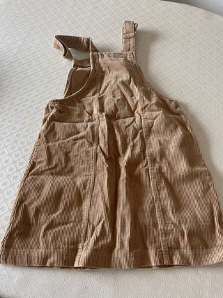 Vestido peto pana Bershka XS beige