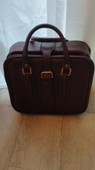 Maleta cuero vintage