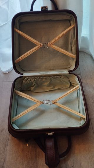 Maleta cuero vintage