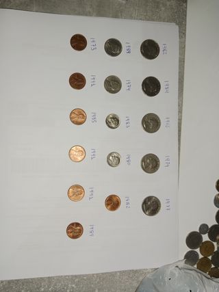 Monedas USA antiguas (1973-1994)