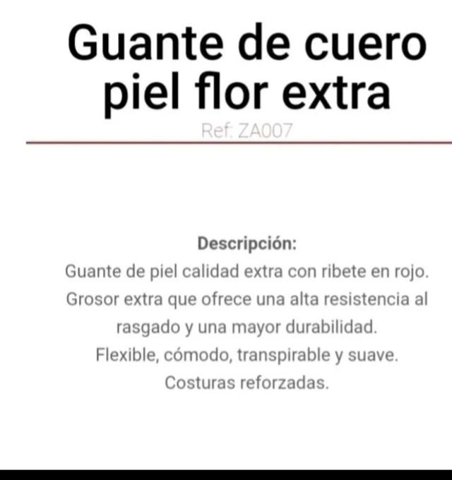 Guantes talla 8, 15 unidades.