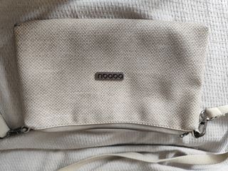 Bolso Babau Beige con dos asas una cruda y  negra